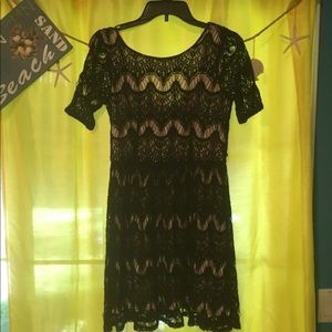 Low Back Lace Mini Dress